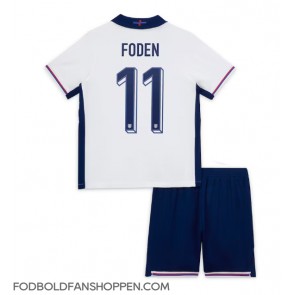 England Phil Foden #11 Hjemmebanetrøje Børn EM 2024 Kortærmet (+ Korte bukser)